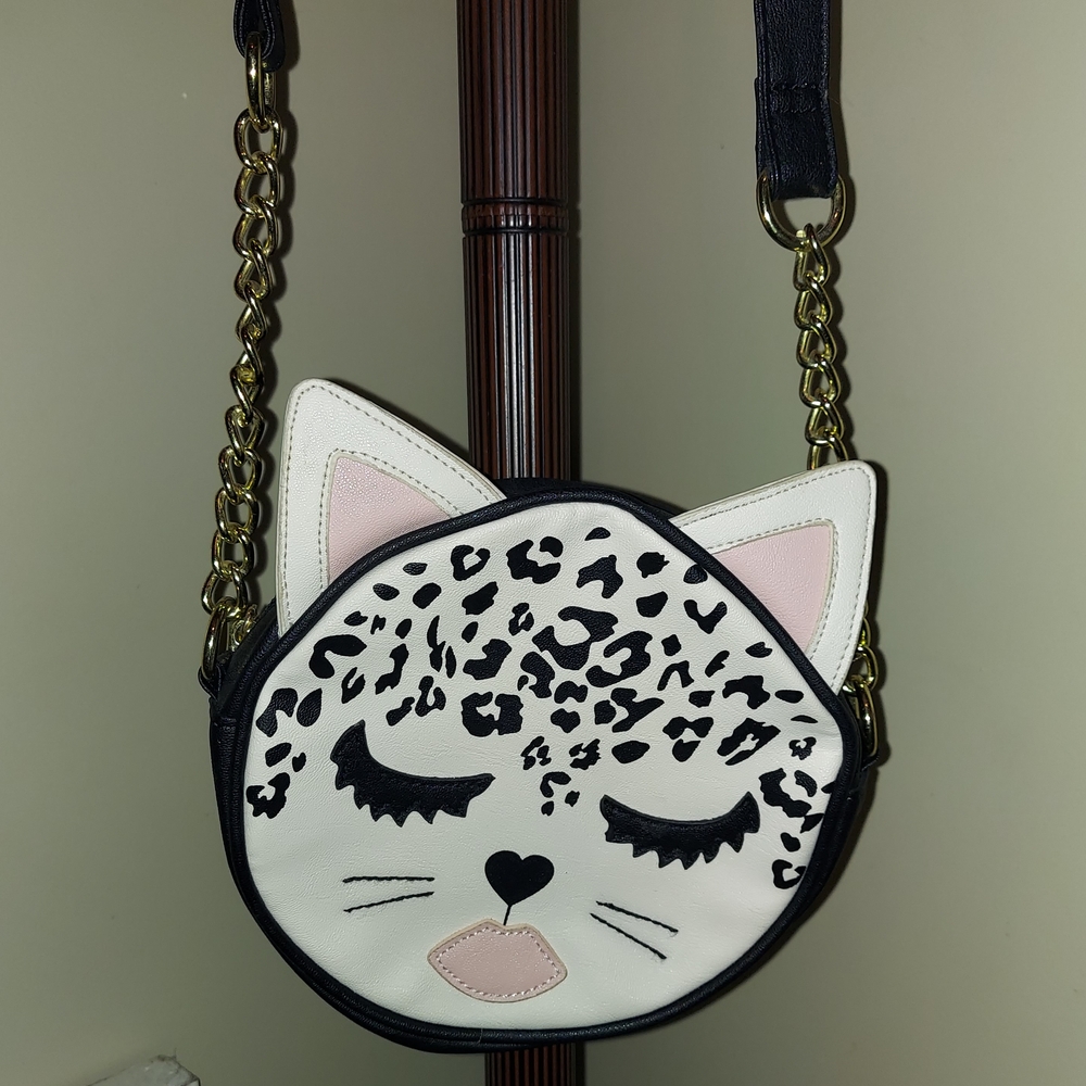 Luv Betsey by Betsey Johnson Cat Crossbody Bag  White Multi